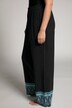 Moroccan Border Print Elastic Waist Palazzo Pants