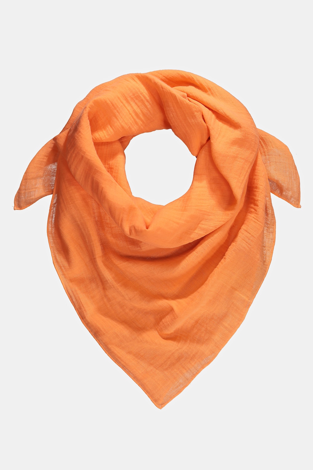 grandes tailles foulard, femmes, orange, taille: one size, coton, ulla popken