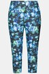 Sport-Caprileggings, Blüten, High Waist, Taschen