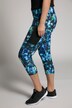 Sport-Caprileggings, Blüten, High Waist, Taschen