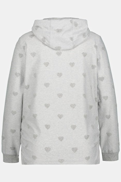 Bellieva Textured Heart Hooded Cotton Sweatshirt | all Sweatshirts ...