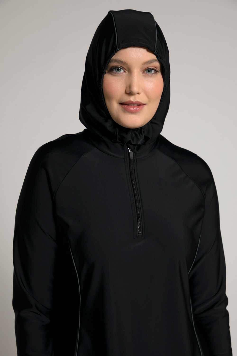 Große Größen Schwimm Kopfbedeckung, Damen, schwarz, Größe: S, Synthetische Fasern/Elasthan, Ulla Popken