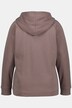 sweatjasje, grafische print, capuchon