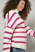 Pruhovaný svetr, oversize, stojáček, dlouhé rukávy