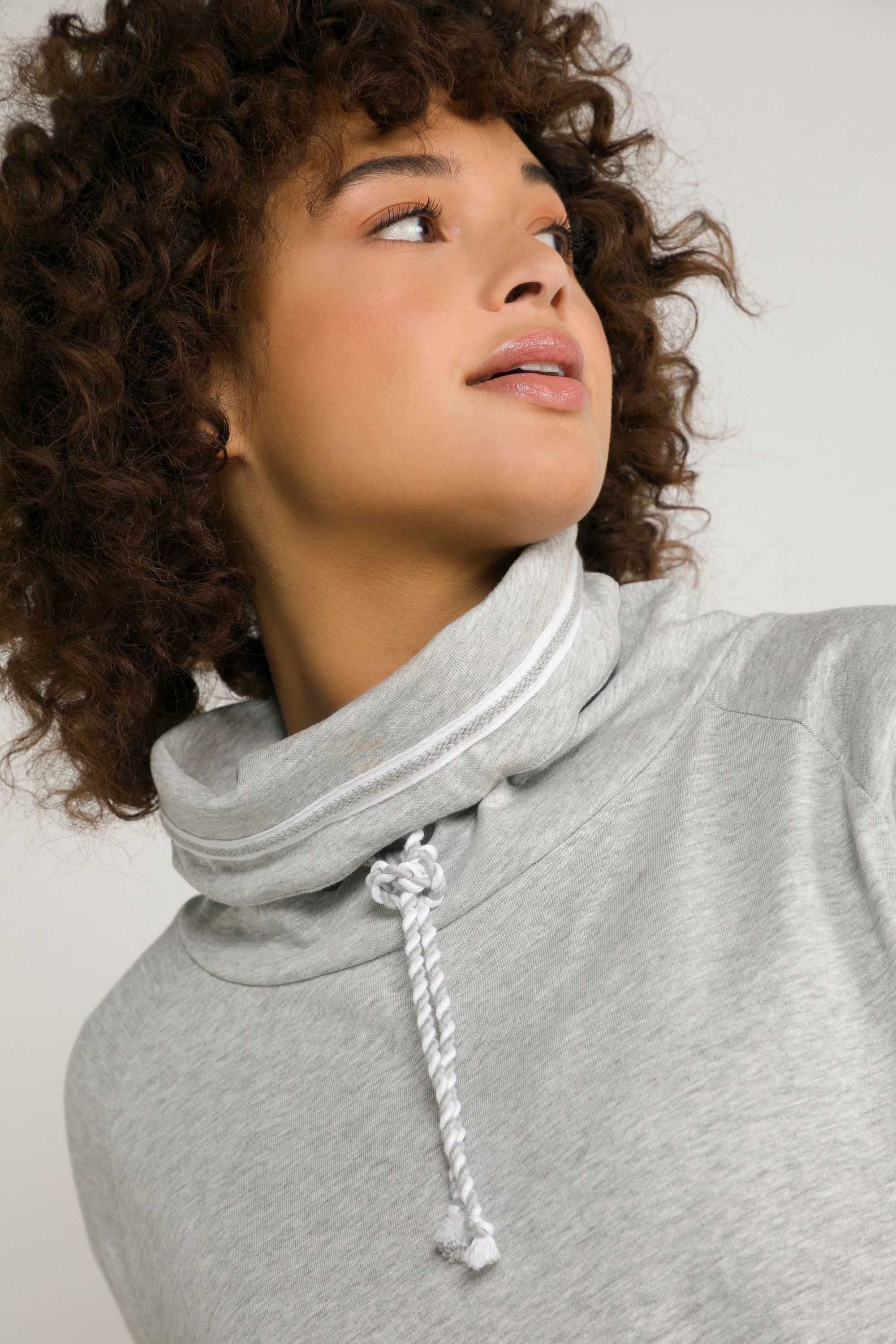 Ulla Popken Damen große Größen Bellieva Sweatshirt elastische Seitennähte