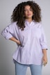 Streifenbluse, oversized, Hemdkragen, Langarm