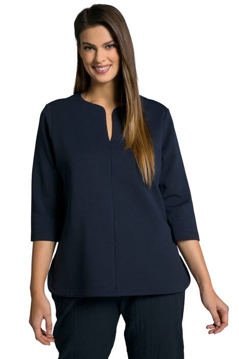 Mikina, ozdobný šev, Classic, 3/4 rukávy