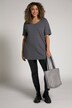 T-Shirt, Strukturringel, V-Ausschnitt, Raglan-Halbarm