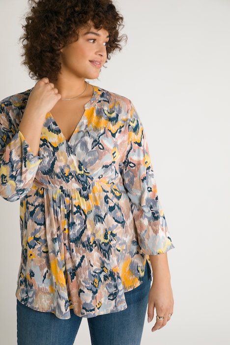 Maternity to Nursing Belted Tunic – Floral Print