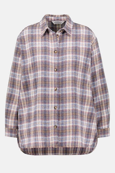 Karohemd, oversized, Hemdkragen, Langarm