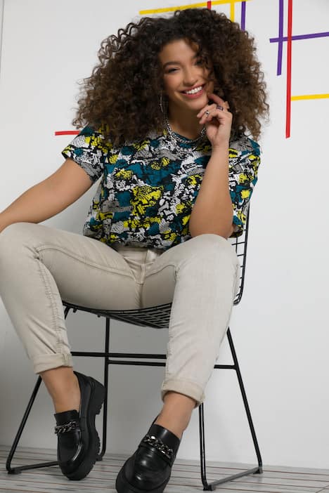 T-Shirts, 2er-Pack, oversized, Rundhals, Halbarm