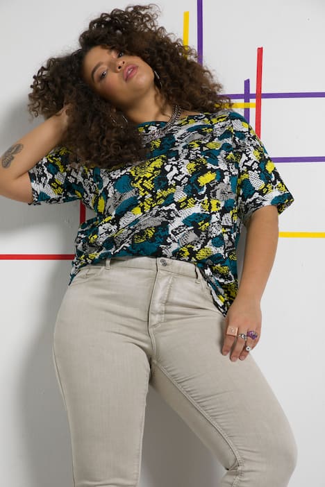 T-Shirts, 2er-Pack, oversized, Rundhals, Halbarm