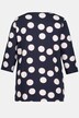shirt, stippen, A-lijn, plooitjes, 3/4-mouwen
