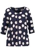 Tričko, puntíky, A střih, sklady, 3/4 rukávy
