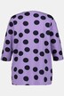 Maglia dal taglio svasato con puntini, pieghine e maniche a 3/4
