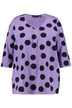 Tričko, puntíky, A střih, sklady, 3/4 rukávy