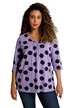 Tričko, puntíky, A střih, sklady, 3/4 rukávy