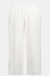 Culottes in cotone biologico e lino con cintura elastica e taglio della gamba ampio