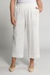 Culottes in cotone biologico e lino con cintura elastica e taglio della gamba ampio