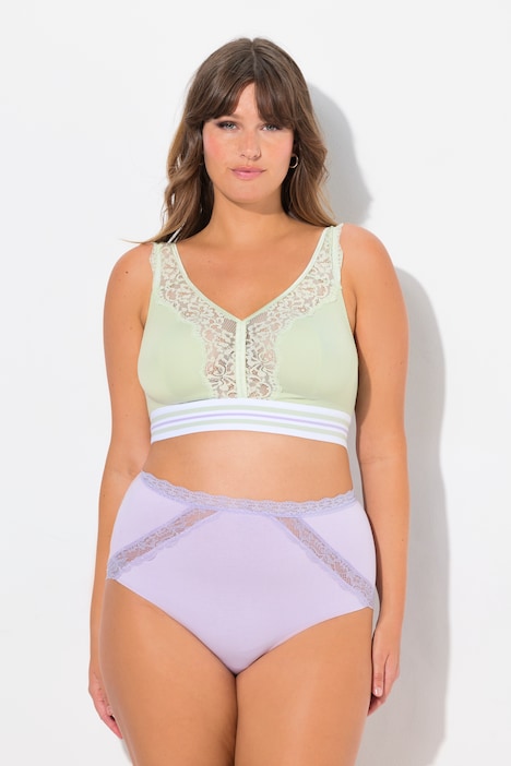 Minimizer-Bralette, Spitze, ohne Bügel