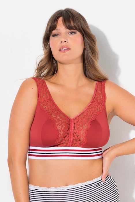 Minimizer-Bralette, Spitze, ohne Bügel