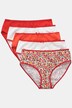 Slips, 5er-Pack, Blüten/einfarbig