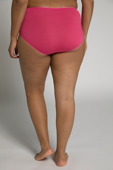 Taillenslips, 3er-Pack, Spitze, High Waist, einfarbig