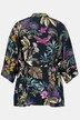 Tropical Jungle Print Open Front Kimono Jacket