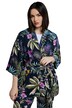Kimono bunda, potisk džungle, šálový límec, 3/4 rukávy