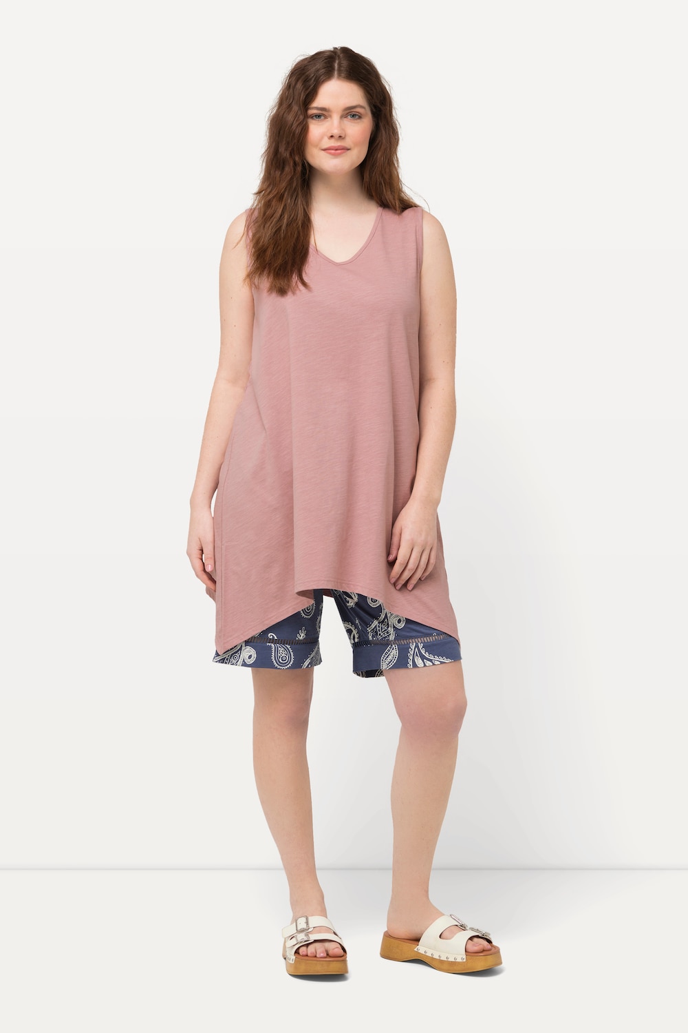 Große Größen Longtop, Damen, braun, Größe: 50/52, Baumwolle, Ulla Popken