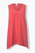Eco Cotton Pointed Hem A-line Fit Knit Tank Tunic