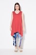 Eco Cotton Pointed Hem A-line Fit Knit Tank Tunic