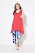 Eco Cotton Pointed Hem A-line Fit Knit Tank Tunic
