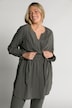 Wickelbluse, V-Ausschnitt, Langarm, Biobaumwolle