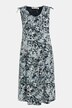 Sukienka midi, motyle, bez rękawów, bio-bawełna