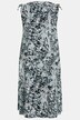 Sukienka midi, motyle, bez rękawów, bio-bawełna