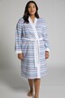 Zig Zag Print Wrap Style Terry Bathrobe