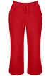 Široké kalhoty, délka k lýtkům, elastický pas, měkké froté