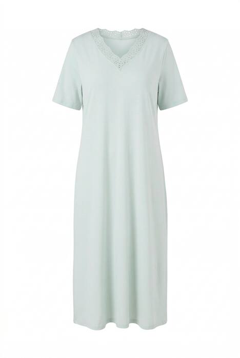 Noční košile, děrovaná výšivka, krátké rukávy, směs modalu