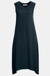 Midikleid, Ziernaht, V-Ausschnitt, ärmellos, Biobaumwolle