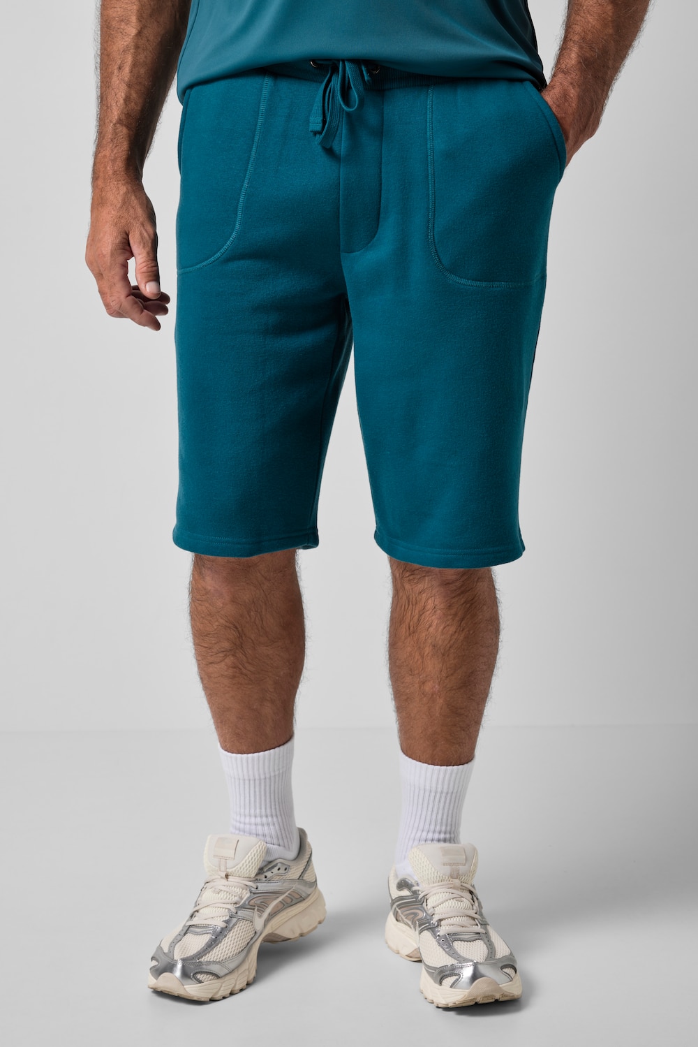 Bermuda sweatshorts, med snøre, op til 8 XL
