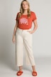 Eco Cotton Fringe Hem Stretch Denim Culottes