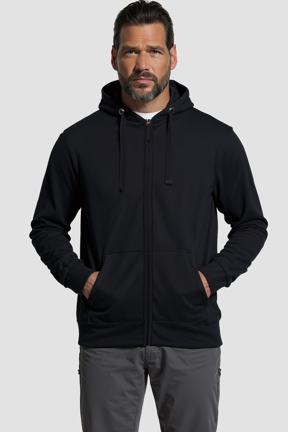 Hoodiejacke, Sweat, bis 8 XL