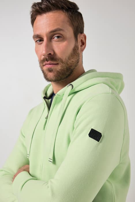 JAY-PI hoodie-jack, sweatstof, tot 8XL