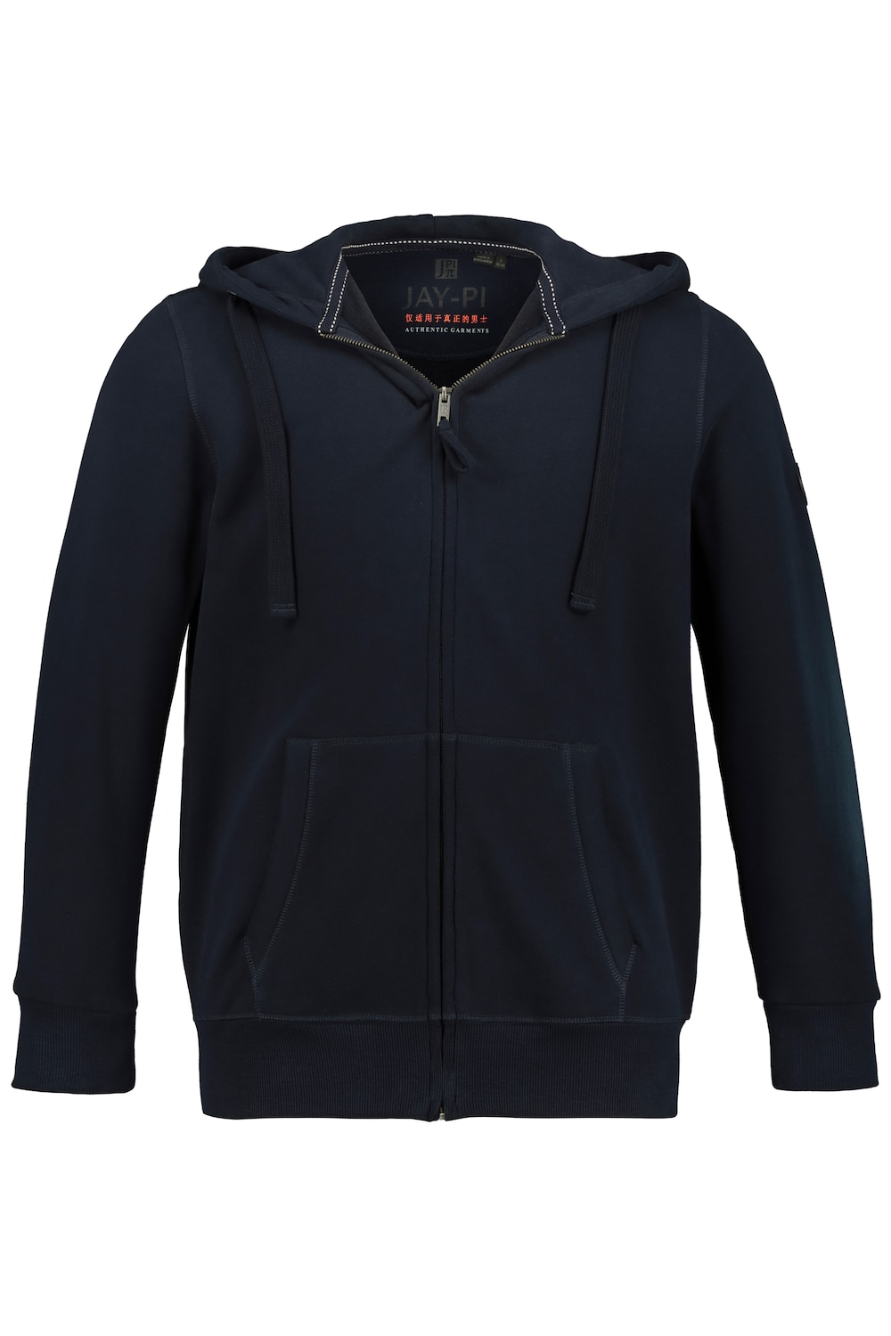 Stora storlekar JAY-PI hoodiejacka, Her, blå, storlek: 5XL, Bomull/Polyester, JAY-PI