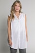 Crinkle Texture Button Front Tank Tunic Shirt
