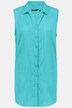 Crinkle Texture Button Front Tank Tunic Shirt