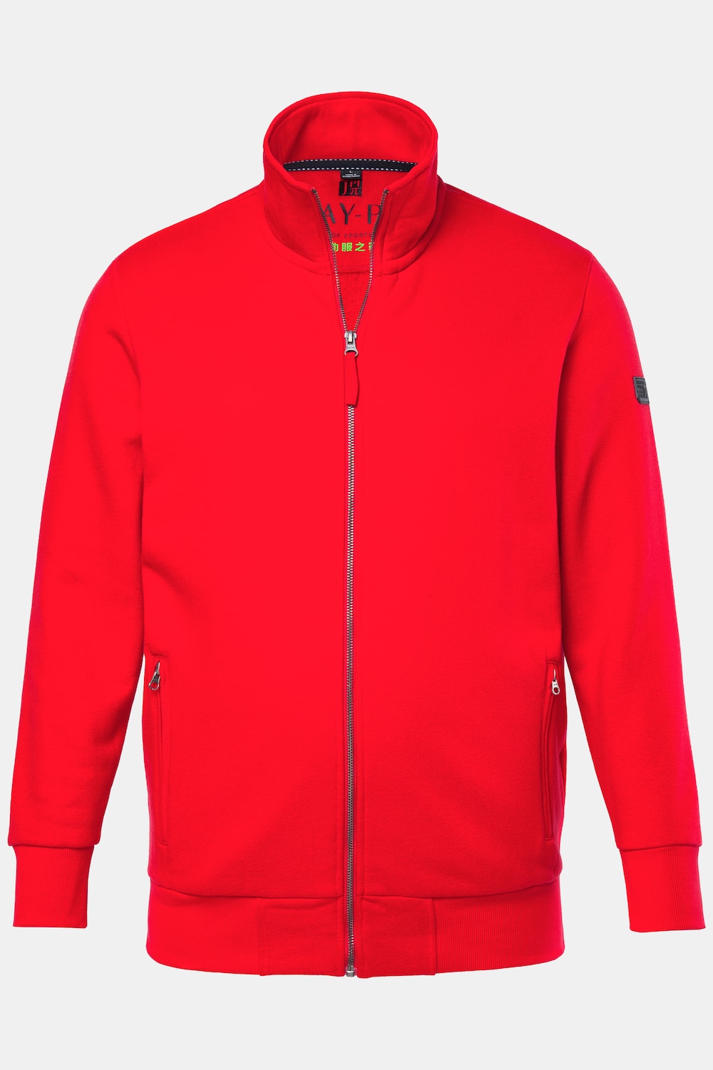 JAY-PI Sweatjacke, Fitness, Stehkragen, Zipper, bis 8 XL