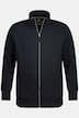 Sweatjakke med ståkrave, op til str. 8XL