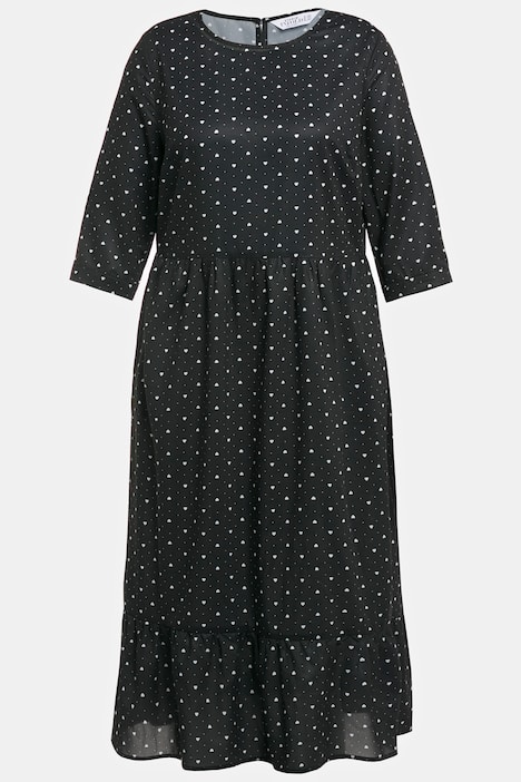 Sukienka maxi w serduszka